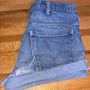 LEVIS Vintage RARE ORANGE TAB Jeans Cutoffs 1979